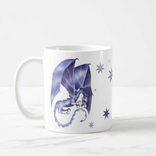 Blauer Stern-Drache-Tasse Kaffeetasse (Links)