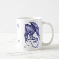 Blauer Stern-Drache-Tasse