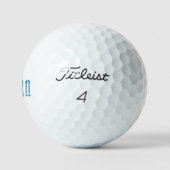 Blauer Stern Ethan Name, Golfball (Logo)