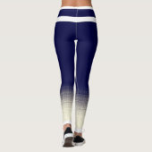 Blauer Stern-Imitat-Socken-Entwurf Leggings (Rückseite)