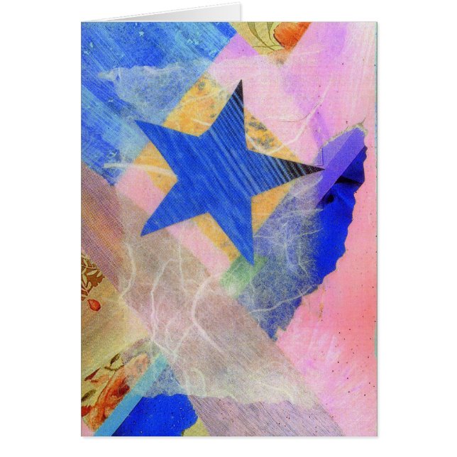 Blauer Stern-Karte (Vorne)