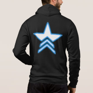 Blauer Stern Kommandant Kapuzenpullover Hoodie