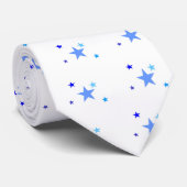 Blauer Stern-Krawatte Krawatte (Gerollt)