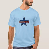 Blauer Stern-Mama-Militär-Familie T-Shirt (Vorderseite)