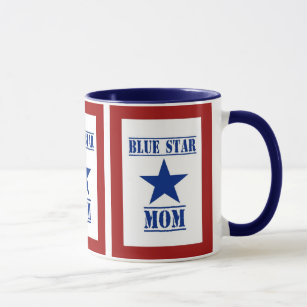 Blauer Stern-Mama-Militär Tasse