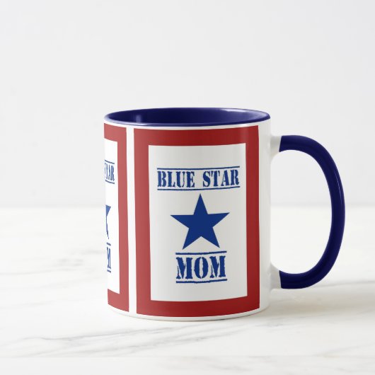 Blauer Stern-Mama-Militär Tasse (Rechts)