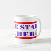 Blauer Stern-Mutter - 2 Sterne Kaffeetasse (VorderseiteRechts)