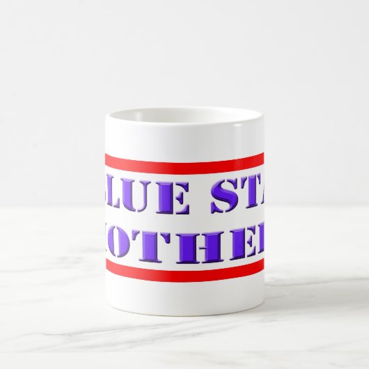 Blauer Stern-Mutter - 2 Sterne Kaffeetasse (Mittel)