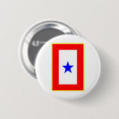 Blauer Stern-Mutter Button (Vorne & Hinten)