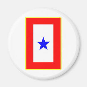 Blauer Stern-Mutter Magnet