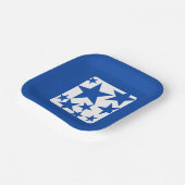 Blauer Stern Papierplatte Pappteller (Gewinkelt)
