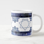 Blauer Stern Septagram Jumbo-Tasse (Rechts)