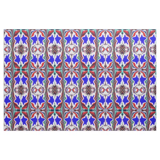 Blauer Stern Stoff (Fat Quarter (45,7 x 55,9 cm))
