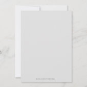 Blauer Stern-Streifen-Bar Mitzvah Einladung (Rückseite)