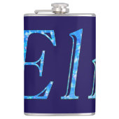 Blauer Sternen-Eli-Name, Flachmann (Vorderseite)