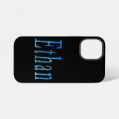 Blauer Sternen-Ethan-Name, iPhone Hülle (Rückseite (Horizontal))