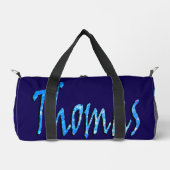 Blauer Sternen Thomas Name Logo, Duffle Bag (Vorderseite)