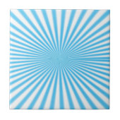 blauer Sternenexplosion cool Design Fliese (Vorderseite)