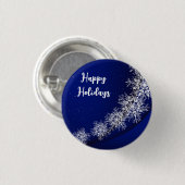 Blauer Sternenhimmel mit Eisflakes Button (Vorne & Hinten)