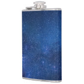 Blauer Sternenhimmel | Zazzle_Growshop. Flachmann (Links)