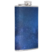Blauer Sternenhimmel | Zazzle_Growshop. Flachmann (Rechts)