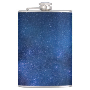 Blauer Sternenhimmel   Zazzle_Growshop. Flachmann