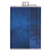 Blauer Sternenhimmel | Zazzle_Growshop. Flachmann (Rückseite)