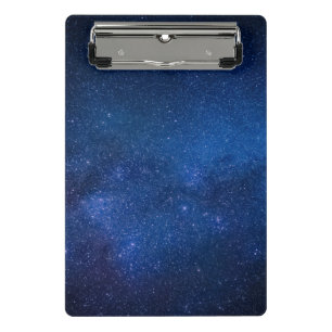 Blauer Sternenhimmel Zazzle_Growshop. Mini Klemmbrett