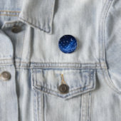 BLAUER STERNENNACHT-HIMMEL | PERSONALISIERTER HIMM BUTTON (Beispiel)