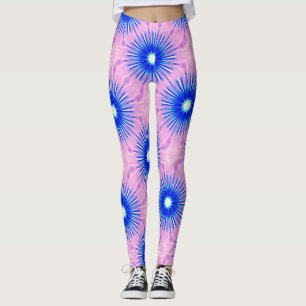 blauer Sternenpink Leggings