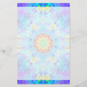 Blauer SternHippy Mandala gemustert Briefpapier