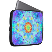 Blauer SternHippy Mandala gemustert Laptopschutzhülle (Vorne Rechts)