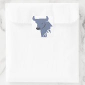 Blauer Stier Zodiac Aufkleber | Modern  (Tasche)
