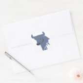 Blauer Stier Zodiac Aufkleber | Modern  (Umschlag)