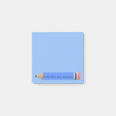 Blauer Stift Post-it Klebezettel (Vorderseite)