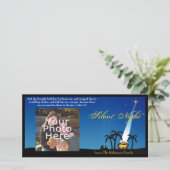 Blauer Stille Nacht Christlich Weihnachten (Stehend Vorderseite)