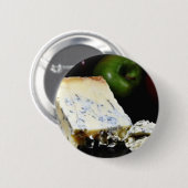 Blauer Stilton Käse Button (Vorne & Hinten)