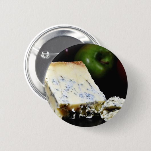 Blauer Stilton Käse Button (Vorne & Hinten)