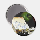 Blauer Stilton-Käse Magnet (Vorderseite/Rückseite)