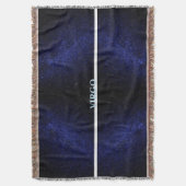 Blauer stilvoller Galaxienhaufen Virgo Decke (Vorderseite Vertikal)