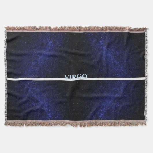 Blauer stilvoller Galaxienhaufen Virgo Decke (Vorderseite)