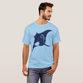 Blauer Stingray T-Shirt (Vorne ganz)