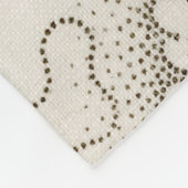 Blauer Stippling Muster Fleecedecke (Ecke)