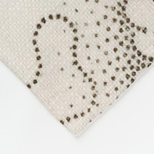 Blauer Stippling Muster Fleecedecke (Ecke)