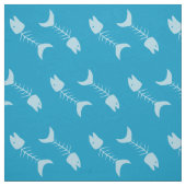 Blauer Stoff für Fischknochen (Muster)