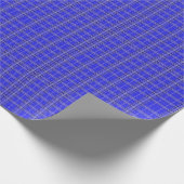 Blauer Stoff Geschenkpapier (Ecke)