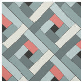 Blauer Stoff mit diagonalem geometrischem Muster (Muster)