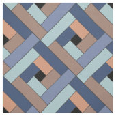 Blauer Stoff mit diagonalem geometrischem Muster (Muster)