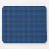 Blauer Stoff Textur Mousepad (Vorne)