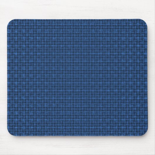 Blauer Stoff Textur Mousepad (Vorne)
